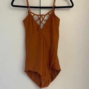 Women's One Piece Swimsuit in Rust